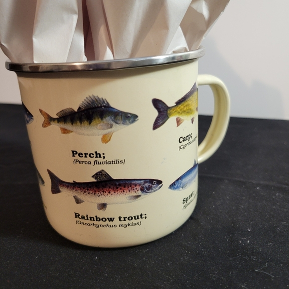Gift Republic Fish-Themed Cream Mug - Picture 2 of 4